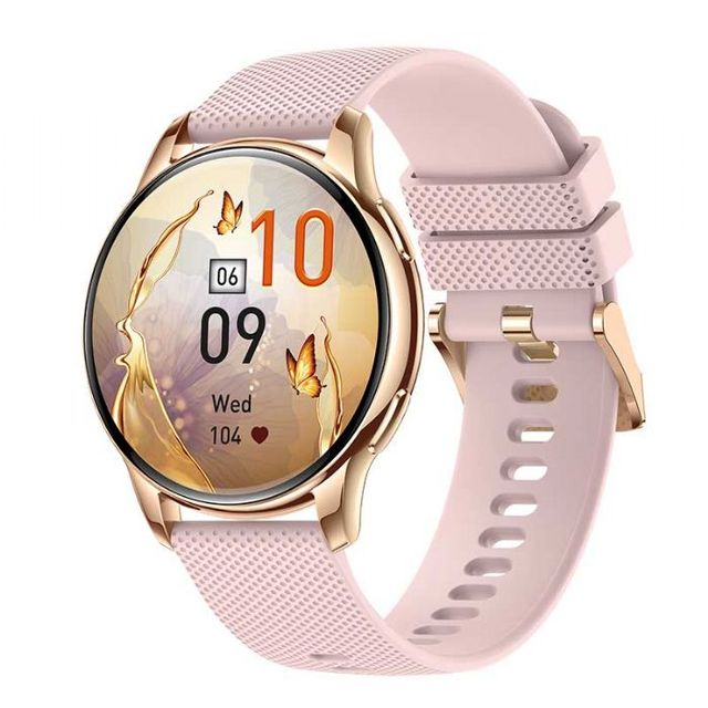 Feature-rich Bluetooth Smartwatch for Women AMOLED 466*466 Resolution Watch DW26 Sports Modes GPS Health Tracker Black Pink Gray