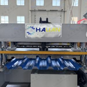 Máquina Hidráulica para Fabricar Paneles de Techo de Acero de 1100 mm con Bomba de Engranajes y Caja de Cambios - Prensa Fría Simple para Acero Galvanizado y Acristalado - Product Image 4