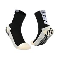 Chaussettes de football unisexes en tricot épais avec dos en tissu éponge, antidérapantes avec points adhésifs, respirantes, professionnelles, ODM, chaussettes athlétiques pour adultes
