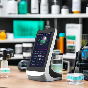 Medidor digital de Co2 de escritorio, analizador de aire con Wifi para concentración de gases, sensor de dióxido de carbono, monitor Pm2.5/pm1.0 - Product Image 3