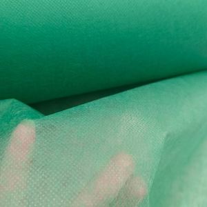 Soft Breathable Green SS PP Spunbond Nonwoven Fabric for Disposable Surgical <b>Cap</b> Medical Bouffant <b>Cap</b> Raw Material Roll - Product Image 3