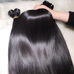 Paquetes de cabello Virgen del proveedor de envío directo Cutícula recta alineada Ondas afro Rizos Extensiones de encaje Etiqueta privada Onda natural - Product Image 1