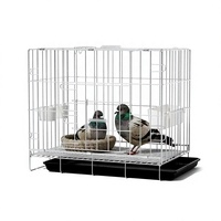 Clôture multifonctionnelle robuste pour bétail, cage d'élevage pliable de grande taille avec cloisons et nichoirs pour pigeons