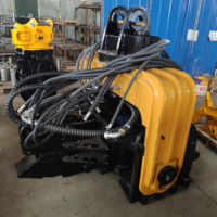 Accessoires pour engins de construction : Moteur de marteau vibrant monté sur excavatrice, adapté aux excavatrices de 18 à 25 tonnes, garantie 1 an