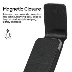 Étui en cuir PU à motif Litchi, étui avec clip de <span class=keywords><strong>ceinture</strong></span> pour téléphone de 4.7 à 6.9 pouces - Product Image 3