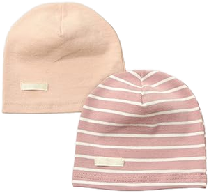 Gorros de Bebé Premium 100% Algodón Unisex para Recién Nacidos, Color Rosa Melocotón, Tejido Elástico, Cálido y Cómodo, Gorro para Bebés - Product Image 2