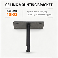 Support de plafond facile à installer, plaque de plafond robuste pour éclairage de studio photo, vidéo et cinéma, charge maximale 10 kg