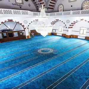 Chất lượng cao hiện đại xù xì Fluffy nghệ thuật hoa Thảm Jacquard Polyester Runner Thảm xe hồi giáo nhà thờ hồi giáo cầu nguyện phòng thảm - Product Image 6