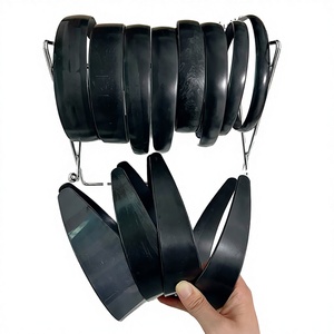 Accessoires pour cheveux en plastique noir élastique uni, minimalistes et modernes, de haute qualité, pour femmes et filles, largeurs de 1,5 cm, 2 cm, 2,5 cm, 3 cm, 4 cm - Product Image 3