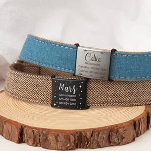 Etichetta per cani in Silicone impermeabile di alta qualità con nastro elastico in tessuto Anti-smarrimento con nastro adesivo per animali domestici inciso alla moda - Product Image 4