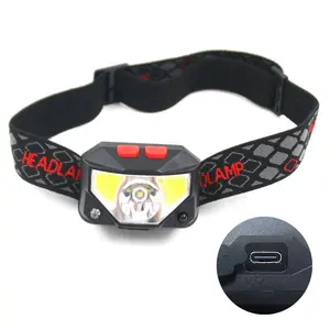 2020 New Popular Motion Sensor LED Headlamp 8 Modes Work Light Headlight Outdoor USB Rechargeable Head Lamp Torch