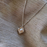Collier de perles simulées baroques pour femme, pendentif plaqué or 18 carats en alliage, pour la vente en gros de bijoux coréens et arabes
