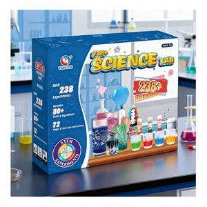 Kit de laboratoire de chimie éducatif créatif STEM pour enfants - Expériences de découverte pratiques et sûres, jouet amusant pour des activités de réaction - Product Image 6