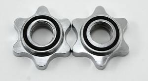 Collar de barra de estrella de bloqueo giratorio de acero de 1 ''de alta calidad para levantamiento de pesas, collares duraderos con mancuernas - Product Image 5