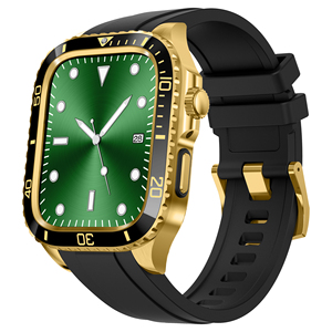 Reloj Inteligente de Lujo con Caja de Acero Inoxidable y Correa de TPU para Series 8/7/6/<span class=keywords><strong>SE2</strong></span>/SE/5/4 de 44 mm y 45 mm para Actividades al Aire Libre y Fitness Masculino - Product Image 1