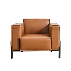 New Design Office Furniture Couch Living Room Leather Sofa Modern Sectional Sofa Synthetic Leather Office Sofas - Product Image 2