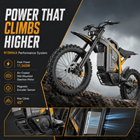 Moto électrique tout-terrain 11340W 72V haute puissance pour adultes, moto de motocross rapide avec longue autonomie, vente en gros OEM