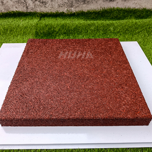 Dalles <span class=keywords><strong>de</strong></span> paillis en caoutchouc EPDM antichoc <span class=keywords><strong>de</strong></span> 50*50 cm, fabriquées en usine, <span class=keywords><strong>pour</strong></span> terrains <span class=keywords><strong>de</strong></span> basketball et sols sportifs en extérieur - Product Image 2