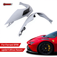 Aile latérale en fibre de carbone sèche, style Novi, la plus vendue, pour Ferrari SF90