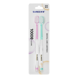 Cepillo de Dientes Surree con Cerdas Suaves y Mango Transparente para Adultos, Cuidado Dental de Alta Calidad, Protección de Encías - Product Image 5