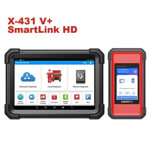 Launch X431 V + SmartLink C HDIII Escáner de camiones Heavy-Duty 12V 24V Herramienta de diagnóstico para camiones Equipo de prueba de diagnóstico de automóviles