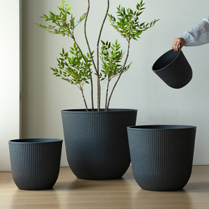 Usine En Gros Grand Extérieur et Intérieur Jardin Bonsaï Pots Rond En <span class=keywords><strong>Plastique</strong></span> Jardinières pour La Décoration De La Maison - Product Image 4