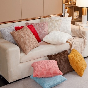 <span class=keywords><strong>Funda</strong></span> <span class=keywords><strong>de</strong></span> cojín <span class=keywords><strong>de</strong></span> felpa corta, estilo nórdico, color sólido, 45x45, otoño e <span class=keywords><strong>invierno</strong></span>, para cabecera, exterior, novedad - Product Image 2