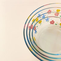 Plat à fruits rond en verre trempé Hxglass, 0,8 L, 1,4 L, 2,4 L, 3,7 L, avec couvercle, pour micro-ondes, vente en gros