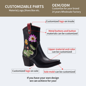 <span class=keywords><strong>Bottes</strong></span> en <span class=keywords><strong>cuir</strong></span> véritable pour femmes à la mode 2026, fabrication artisanale de qualité supérieure, <span class=keywords><strong>bottes</strong></span> de cow-boy en <span class=keywords><strong>cuir</strong></span> véritable pour femmes - Product Image 2