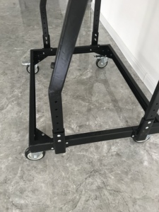 Chariot en contreplaqué avec structure en fer rigide, établi mobile pour outils et accessoires - Product Image 4