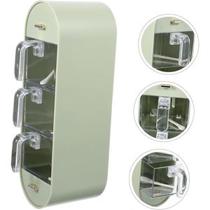 Kitchen 5 Compartment Seasoning Storage Boxes Set Plastic Seasoning <b>Box</b> Set Wall-Mounted Spice <b>Box</b> - Product Image 2