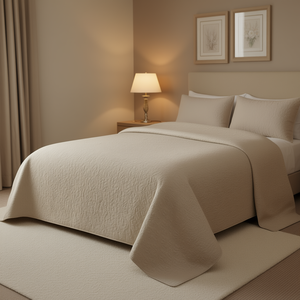 Juego de Edredón Floral Vintage Reversible Color Caqui, Tamaño Queen, 3 Piezas, Poliéster, Técnica de Patchwork, Ropa de Cama para Toda Temporada - Product Image 2