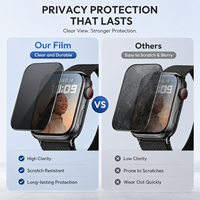 Film Hydrogel Anti-Espionnage HD Clair à Couverture Totale pour Apple Watch Series 11 10 9 8 7 6 Ultra, Protection d'Écran Quotidienne pour Montre Intelligente
