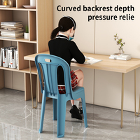 Fauteuil Enfant Moderne en Plastique Prix Usine, Empilable et Durable, Chaise Portable avec Dossier