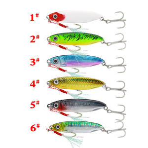 Leurre Vibra Blue Knife 6 couleurs, double hameçon, longue portée, pour pêche en eau profonde, leurre pour pêche au bar, équipement de pêche - Product Image 1