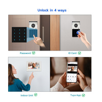 Système de vidéophone OEM/ODM 7 pouces 1080P avec Wi-Fi, RFID, mot de passe, déverrouillage à distance par application, interphone mains libres et écran tactile étanche