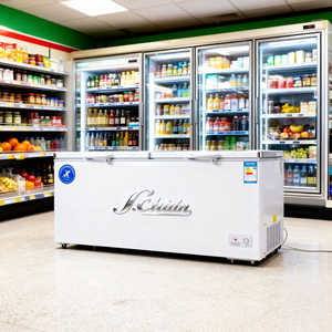 Refrigerador Comercial Industrial <span class=keywords><strong>Pequeño</strong></span>, Tipo <span class=keywords><strong>Arcón</strong></span>/Vertical, Control Electrónico, Enfriamiento Directo -18~+2, con Cerradura para Alimentos Congelados - Product Image 3