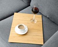 Table d'appoint pour canapé, flexible/pliable, idéale pour les boissons et les collations, excellente table d'appoint pour accoudoir de canapé