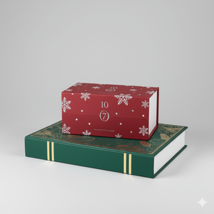 <span class=keywords><strong>Calendario</strong></span> de Adviento de Lujo con Forma de Libro, Empaque Rígido de Papel con 24 Cajones para Regalos Navideños - Product Image 6