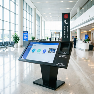 Tablero de Directorios <span class=keywords><strong>Interactivo</strong></span> con Pantalla Táctil de 65 Pulgadas y Múltiples Idiomas, Kiosco de Autoregistro con Función de Videollamada para Guía Hospitalaria - Product Image 1