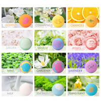 Coffret de 12 bombes de bain personnalisées avec logo, parfumées jasmin, rose et lavande, pour cadeaux de spa et d'hôtel, vente en gros