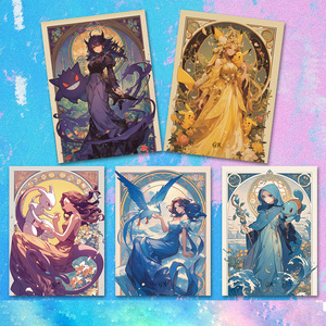 Cartes <span class=keywords><strong>de</strong></span> collection Pokémon GL, fournisseur en gros, jeu <span class=keywords><strong>de</strong></span> <span class=keywords><strong>base</strong></span> chinois, figurines <span class=keywords><strong>de</strong></span> fête, Pokémon Huohu, languettes détachables 2.0, jeux <span class=keywords><strong>de</strong></span> société - Product Image 4