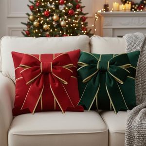 Rubans de Noël de luxe pour la décoration de l'arbre de Noël, ruban en velours rouge de 6,3 cm pour la fabrication de nœuds DIY - Product Image 2