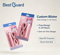 Emballage en blister en plastique PET portable sur mesure avec boîte de présentation anti-poussière pour jouets de collection