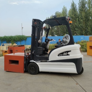 Low Price1 Ton 1.5 Ton 2 Ton Electric Forklift Lithium Battery Lifting up 3m-7m Huaya Forklift 3 Wheel <b>Cheap</b> Price Indoor - Product Image 4