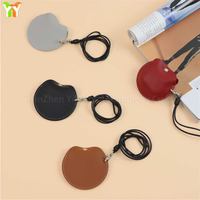 Nouvelle Pochette de Rangement Créative pour Écouteurs, Sac Suspendu Portable en Cuir PU Mini pour Écouteurs, Argent et Bijoux