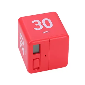 Abs Cube Shaped Led Display Voice Remind Countdown Digital Timer