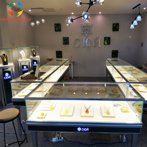 Luxury Shop Hiển Thị Nội Thất Thương Mại Sử Dụng Hiển Thị Truy Cập Bán Kim Loại Chân Thiết Kế Sit-Down Trang Sức Hiển Thị Trường Hợp - Product Image 3