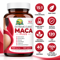 Capsules de Vitamine Maca Plus pour le Rehaussement et l'Augmentation des Fesses, des Cuisses et des Hanches, Raffermissant et Améliorant les Courbes, Effet BBL