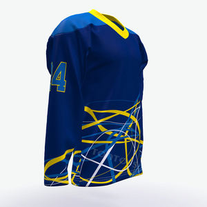 Impression numérique par sublimation Maillot de hockey vierge personnalisé Vêtements de hockey sur glace de l'équipe Vêtements de sport Chemises de hockey sur glace pour hommes - Product Image 6